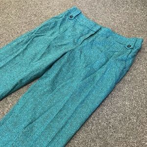Vintage Escada Sport Herringbone Wool+ Silk Pants
